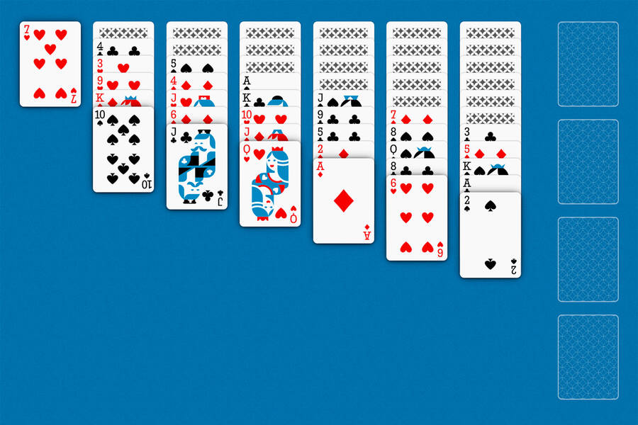 Patience Klondike - speel gratis | Solitaire Hut